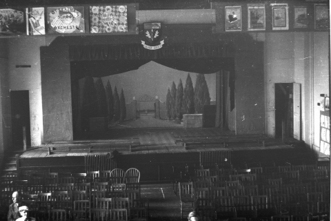 Inside the assembly hall approx 1950<br>
