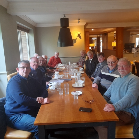 2nd April 2024<br>L-R Andrew Horton OTT517,Angus Palmer OT330, David Hibbert OT350, Tony Foster OT256, Doi Evans OT347 (partially obscured), Mike Morley OT410, Dennis Pocock OTT92, Bertie Bassett OT387, John Young OTT934, Tony Forward OT278, Andre Scruton OT866