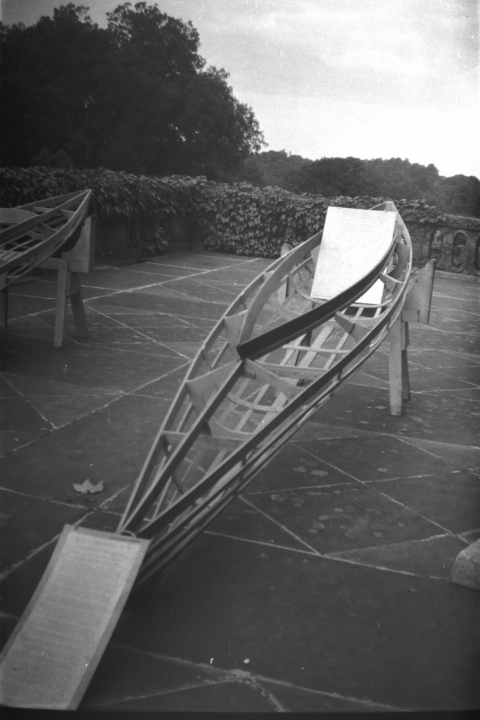 Building canoes in the early 1950s<br>