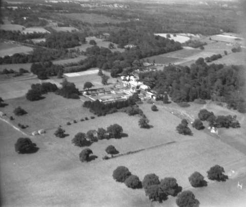 Taken from a Tiger Moth sometime in the 1950s<br>