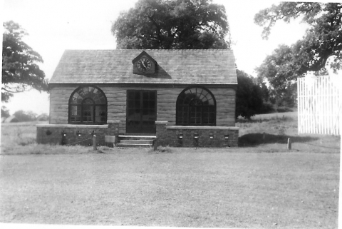 Cricket pavillion just after construction<br>