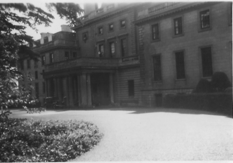 Front of mansion<br>