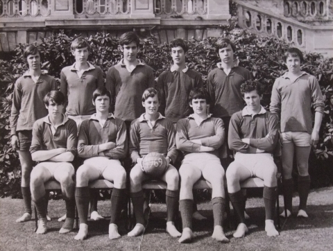 1969  School 2nd XI - played 6  - unbeaten including a famous 3-1 win at Eton .<br>Back row L/R Gordon Pragnall, Tony Nye, Vaughan Snowden, myself, Tim Blightman, Ross Haskell. Front L/R Charlie Olive, Tony Beresford, your good self, Dave Furlonger, Brian Cockerill