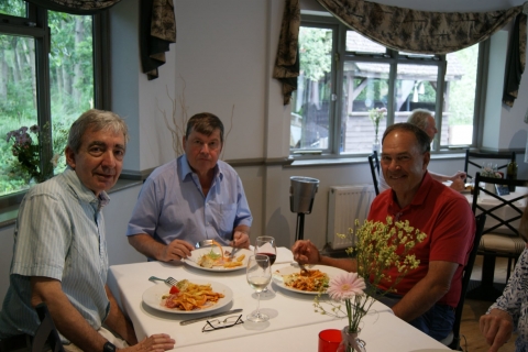 John Chapman, John Young and Roger Neill - all North House 'Oet's boys'<br>