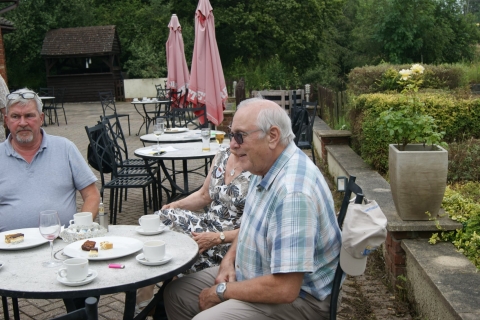 Ian Govier with Gary and Janet King<br>