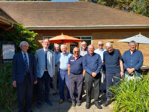 Beefeater 4 September 2023<br>Left to right in the photo:  OT387 Bertie Bassett (E), OTT365 Trevor Olney (W), OT347 Doi Evans (N), OT410 Michael Morley (N), OT350 Davis Hibbert (E), OT278 Tony Forward (E), OT330 Angus Palmer (E), OT599 Martyn Whiteman (W), OT103 Roger Holroyd (W), OTT