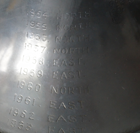 Music Trophy bell showing earliest winners<br>