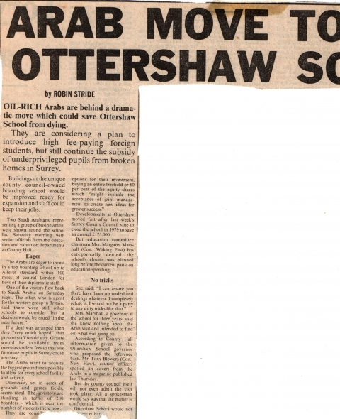 Arabs bid to save school<br>Supplied by Robin Stride (OT989 -Tulk)