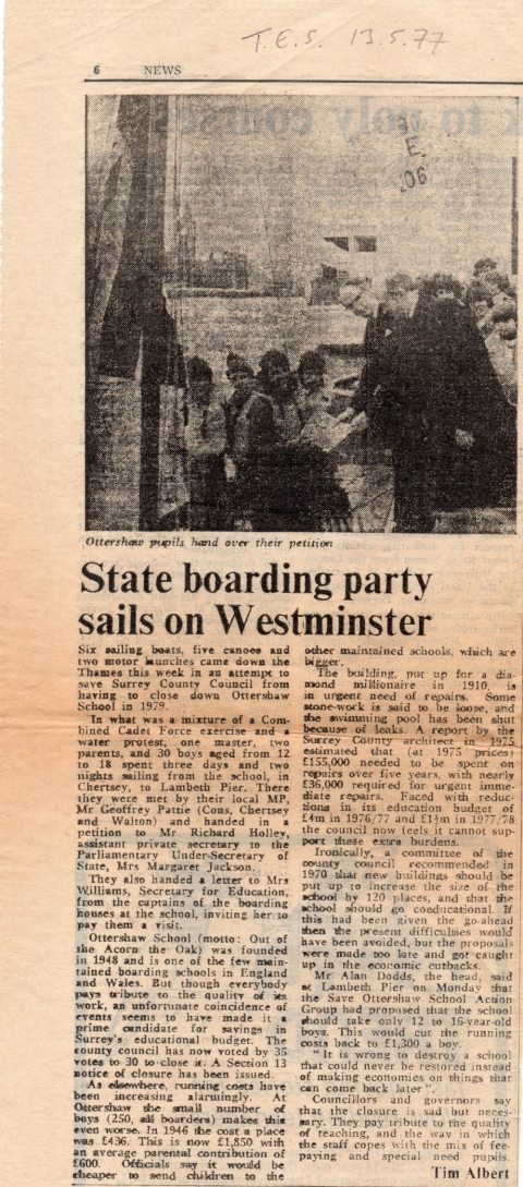 State boarding party sails on Westminster<br>