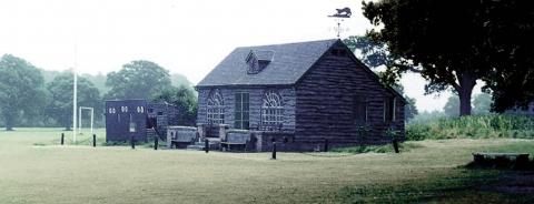 The cricket pavillion<br>