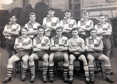 Football team 1957 - Photo supplied by David Howell<br>
