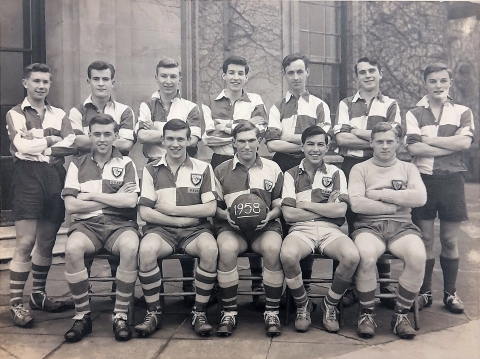 Football team 1958 - Photo supplied by David Howell<br>