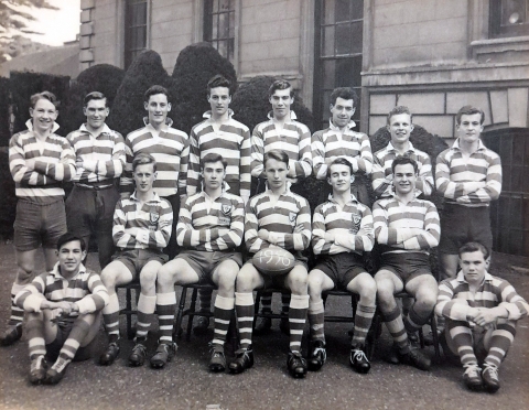 Rugby team 1956 - Photo supplied by David Howell<br>