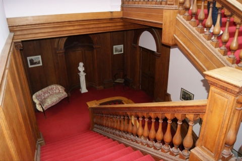 The main stairs<br>