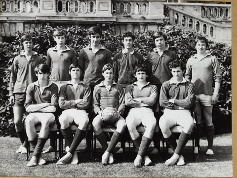 1969  School 2nd XI - played 6  - unbeaten including a famous 3-1 win at Eton .<br>Back row L/R Gordon Pragnall, Tony Nye, Vaughan Snowden, myself, Tim Blightman, Ross Haskell. Front L/R Charlie Olive, Tony Beresford, your good self, Dave Furlonger, Brian Cockerill