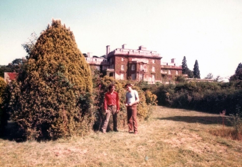 In the formal garden<br>Photo supplied by John Smith