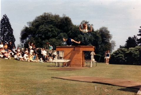 Gymnastics display for locals in 1972<br>Photo by George Hutton  OTT26  West