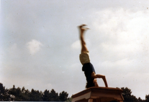 Gymnastics display for locals in 1972<br>Photo by George Hutton  OTT26  West