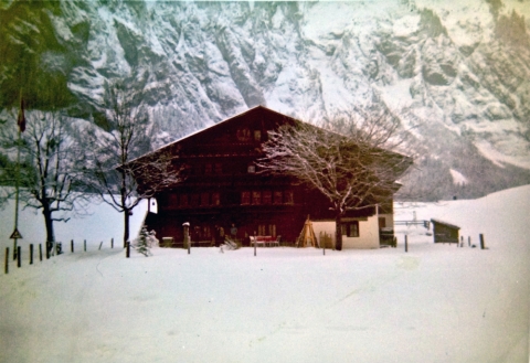The back of the hotel<br>