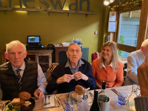 <br>Sunday  28th November with Tom Weston and Old Boys at “The Swan Inn”, Hanley Swan. Worcester. Organised by Tom’s daughter, Anna Allan.