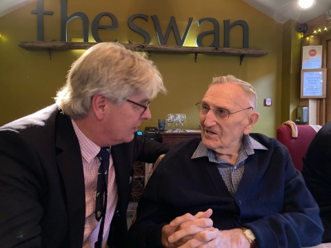 <br>Sunday  28th November with Tom Weston and Old Boys at “The Swan Inn”, Hanley Swan. Worcester. Organised by Tom’s daughter, Anna Allan.