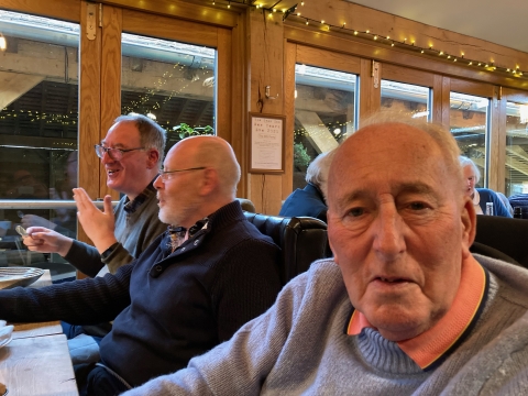 <br>Sunday  28th November with Tom Weston and Old Boys at “The Swan Inn”, Hanley Swan. Worcester. Organised by Tom’s daughter, Anna Allan.