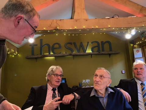 <br>Sunday  28th November with Tom Weston and Old Boys at “The Swan Inn”, Hanley Swan. Worcester. Organised by Tom’s daughter, Anna Allan.