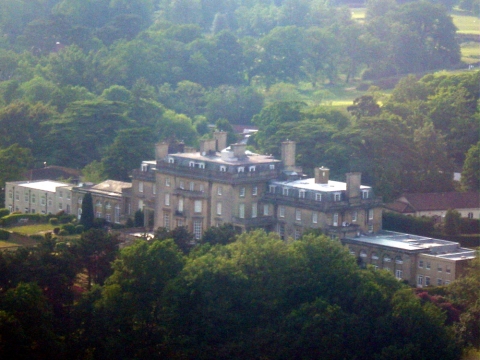 Mansion from the air<br>