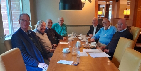 8th May 2024<br>L-R - Trevor Olney OTT 365, Tony Buckley OT 251, David Hibbert OT 350, Michael Morley OT 410, Doi Evans OT 347, Tony Forward OT 278, Angus Palmer OT 330