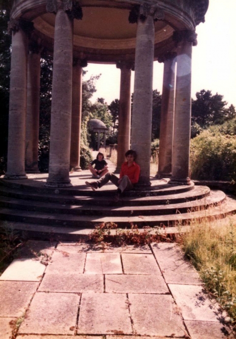 In the formal garden<br>Photo supplied by John Smith