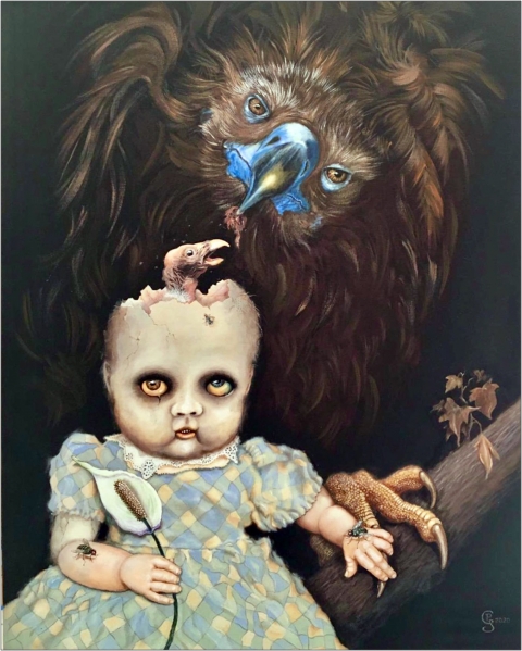 From Death Comes Life<br>Painting No.5- 80cm x 60cm. Acrylic on Stretched Canvas. 