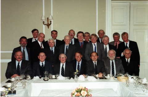 Ralph White<br>Back:  204 John Collins;  46 John Calnan;  278 A (Tony) Forward;  176 Patrick Cowan;  Mr Peter Cunningham  Middle;  ?;  79 Stephen Church;  63 Derek Collie;  34 Alan Marsden;  146 Roger Christie; 110 Christopher Roberts; 149 Hugh Collie?;  103 Roger Holroyd;  Front;  311 Peter Jones;  Mr Tom Weston;  Mr Ralph White;  58 Peter Sefton;  350 David Hibbert;  109 Peter Orpin;  115 Dennis Williams.