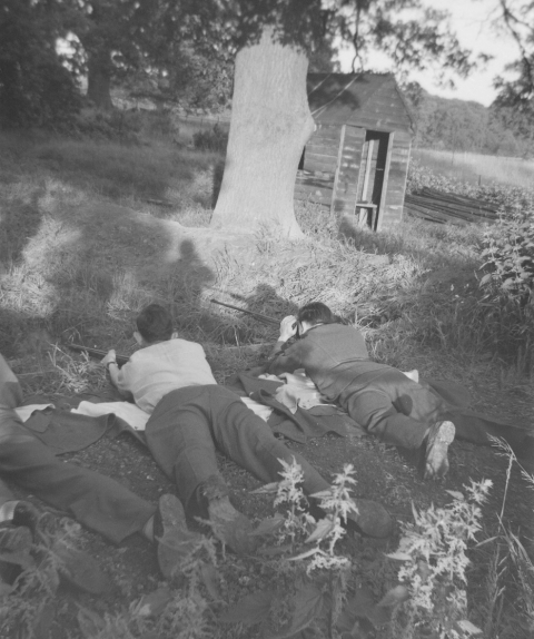 Shooting on the rifle range<br>© Mike Leggett