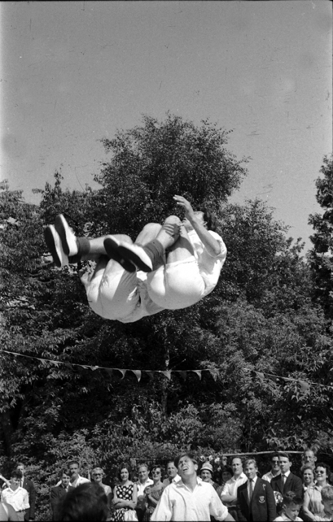 Trampoline dual 1960 - © Mike Leggett<br>
