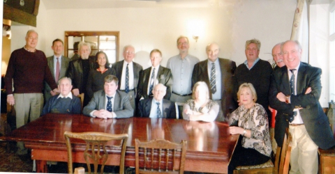Old boys with Tom Weston on his 90th Birthday<br>