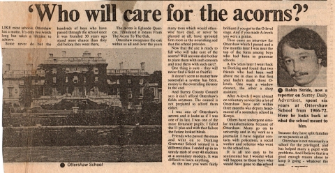 Who will save the Acorns<br>Supplied by Robin Stride (OT989 -Tulk)